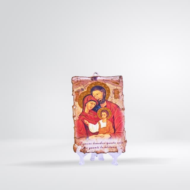 Tableau Sainte Famille parchemin