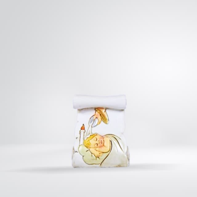 Parchemin Ange à la bougie avec bébé