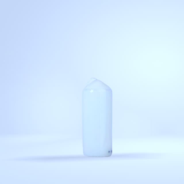 Cierge blanc pointu (import)