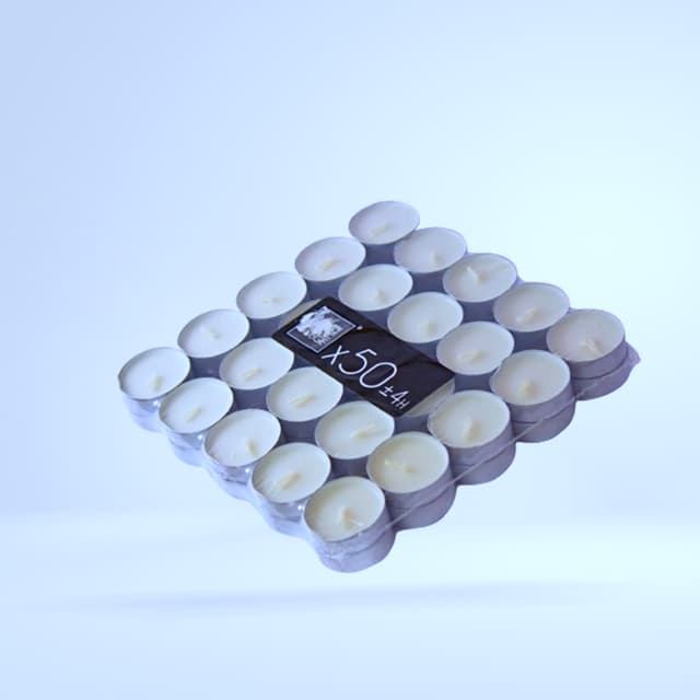 Boîte de 50 bougies chauffe-plat
